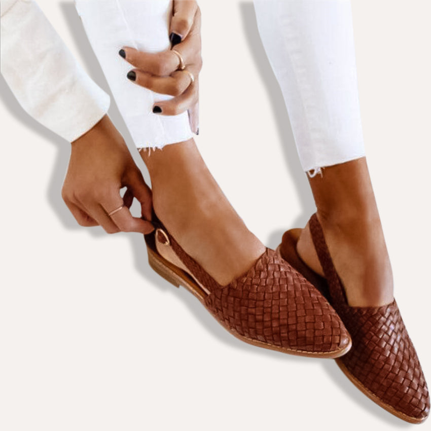 Josie | Ergonomic Woven Moccasins