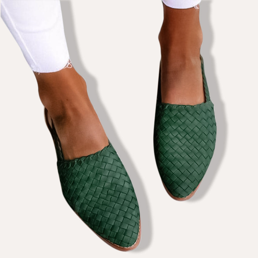 Josie | Ergonomic Woven Moccasins