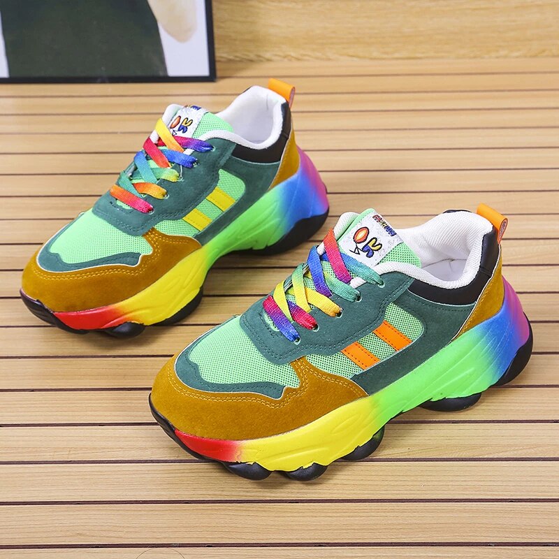 Aurora | Women's Rainbow Comfort Sneakers