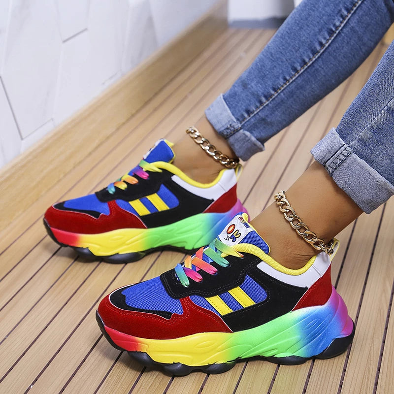 Aurora | Women's Rainbow Comfort Sneakers