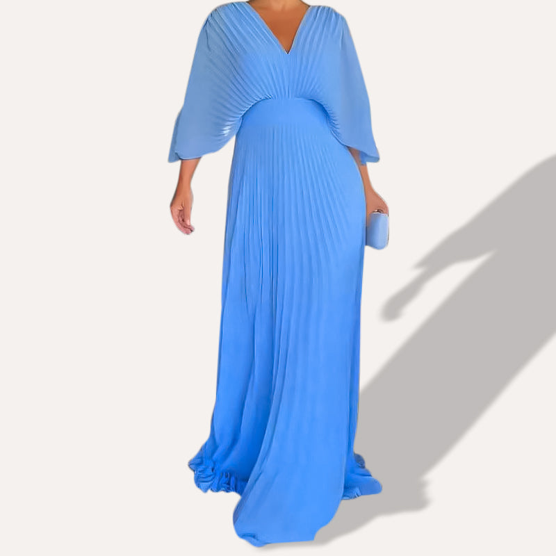 Pia | Floating Ribbed Maxi Dress