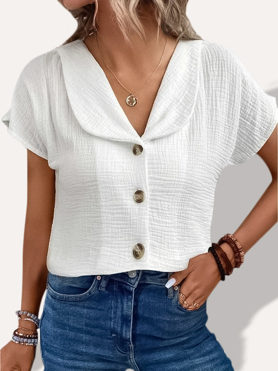 Ellie | Sky Breece Comfort Blouse