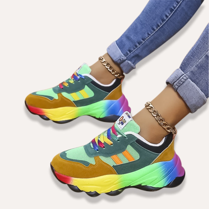 Aurora | Women's Rainbow Comfort Sneakers