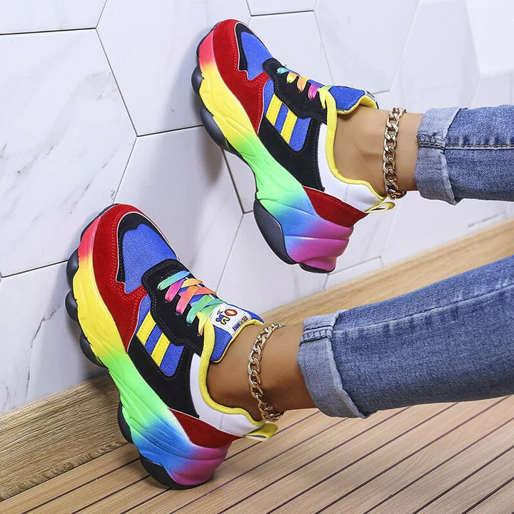 Aurora | Women's Rainbow Comfort Sneakers