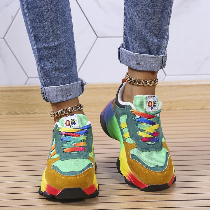 Aurora | Women's Rainbow Comfort Sneakers