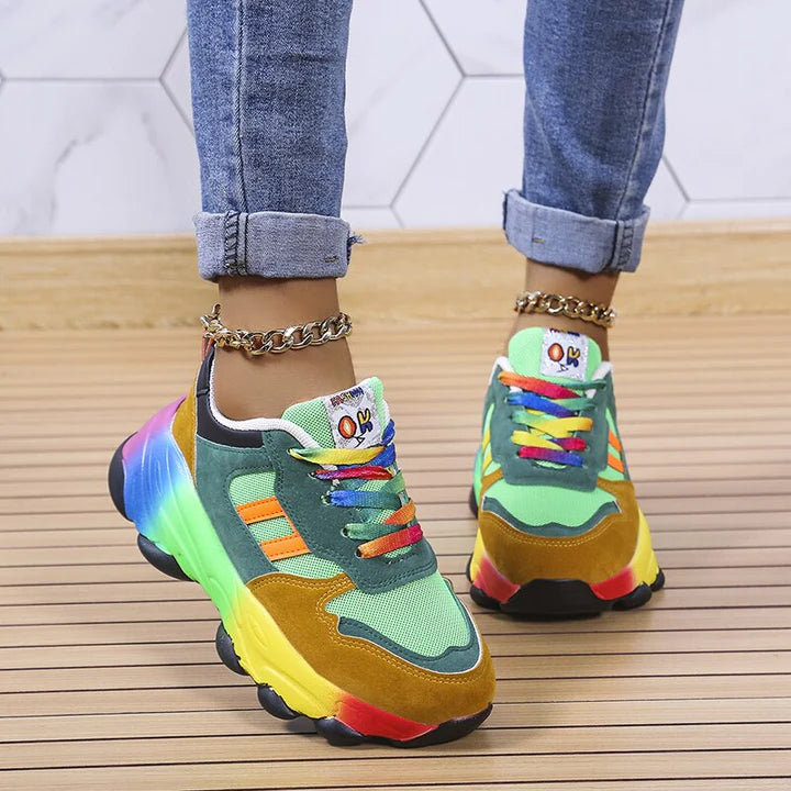 Aurora | Women's Rainbow Comfort Sneakers