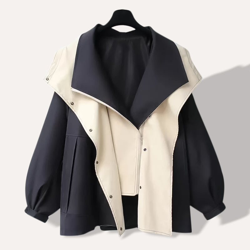 Nora | Dual-Tone Hooded Jacket