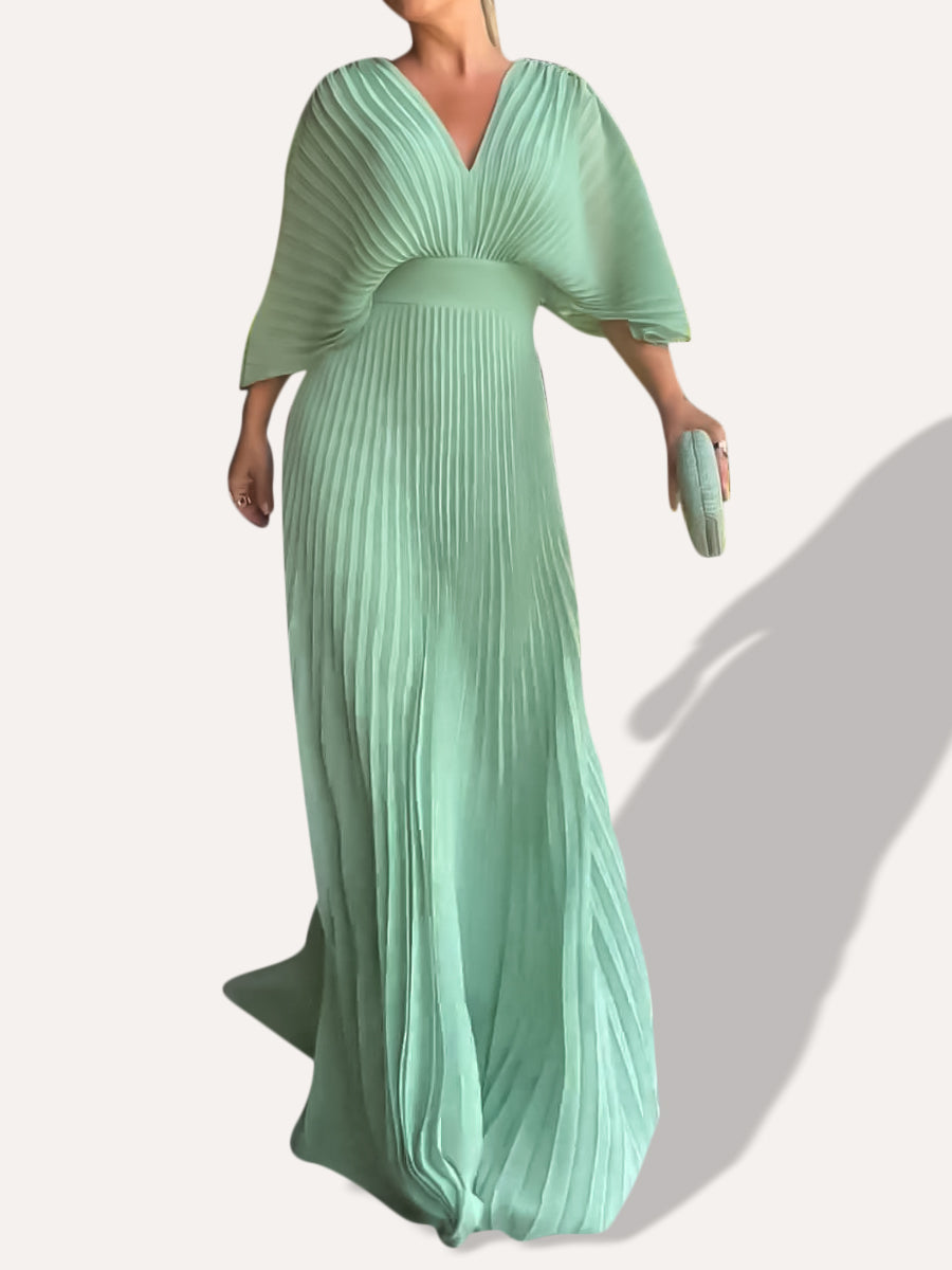 Pia | Floating Ribbed Maxi Dress