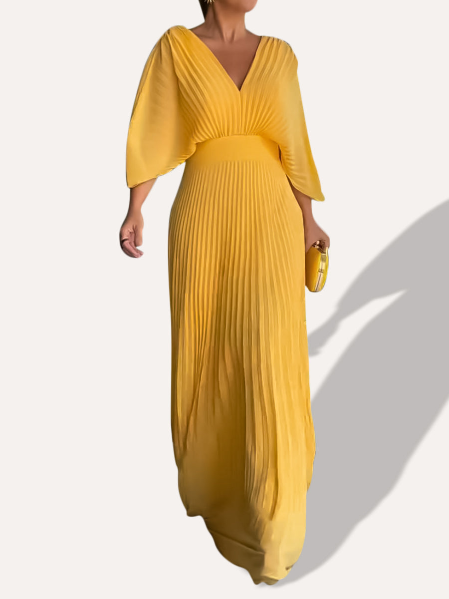 Pia | Floating Ribbed Maxi Dress